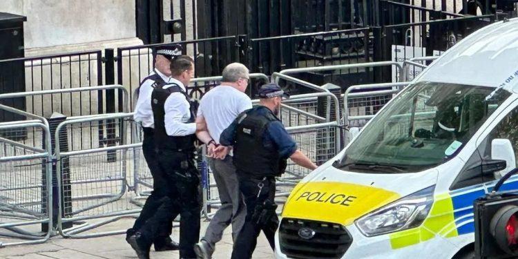 Man Arrested After Car Crashes into Gates Outside Downing Street