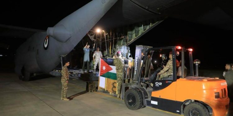 Jordan and Israel Coordinate Airdrop of Medical Supplies to Gaza Field Hospital