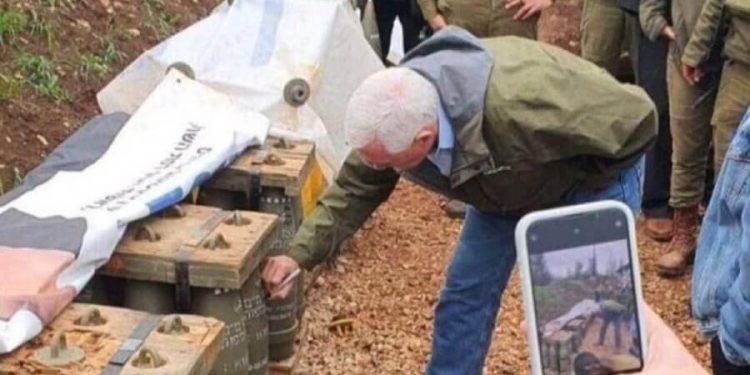 Former VP Mike Pence Draws Controversy by Signing Artillery Shells in Israel